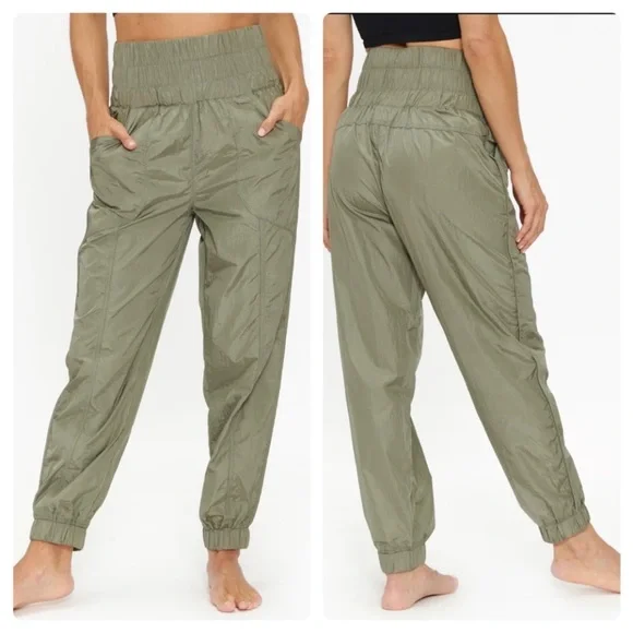 Free People Movement XL The Way Home Joggers in Olive Green Plus - Picture 13 of 13